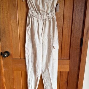 Japna Light Beige Jumpsuit